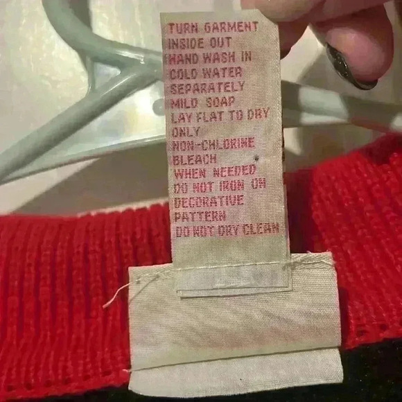 Vintage Ugly Christmas Button Down Sweater size Medium w beaded detail 80’s 90’s - Picture 6 of 8